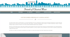 Desktop Screenshot of friendsofclassicalmusic.org